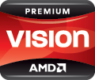 AMDのビジョンフュージョンプレミアムロゴ