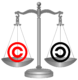 Escalas de política de equilíbrio de Justiça de Direitos Autorais